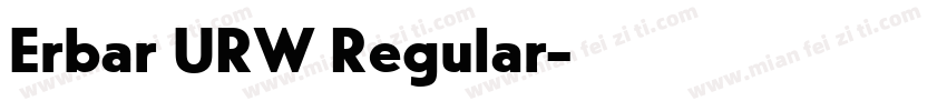 Erbar URW Regular字体转换